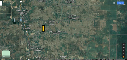 ដីលក់នៅជិតអាកាសយានដ្ឋានអន្តរជាតិភ្នំពេញថ្មី(2,182m2)-60$/m2