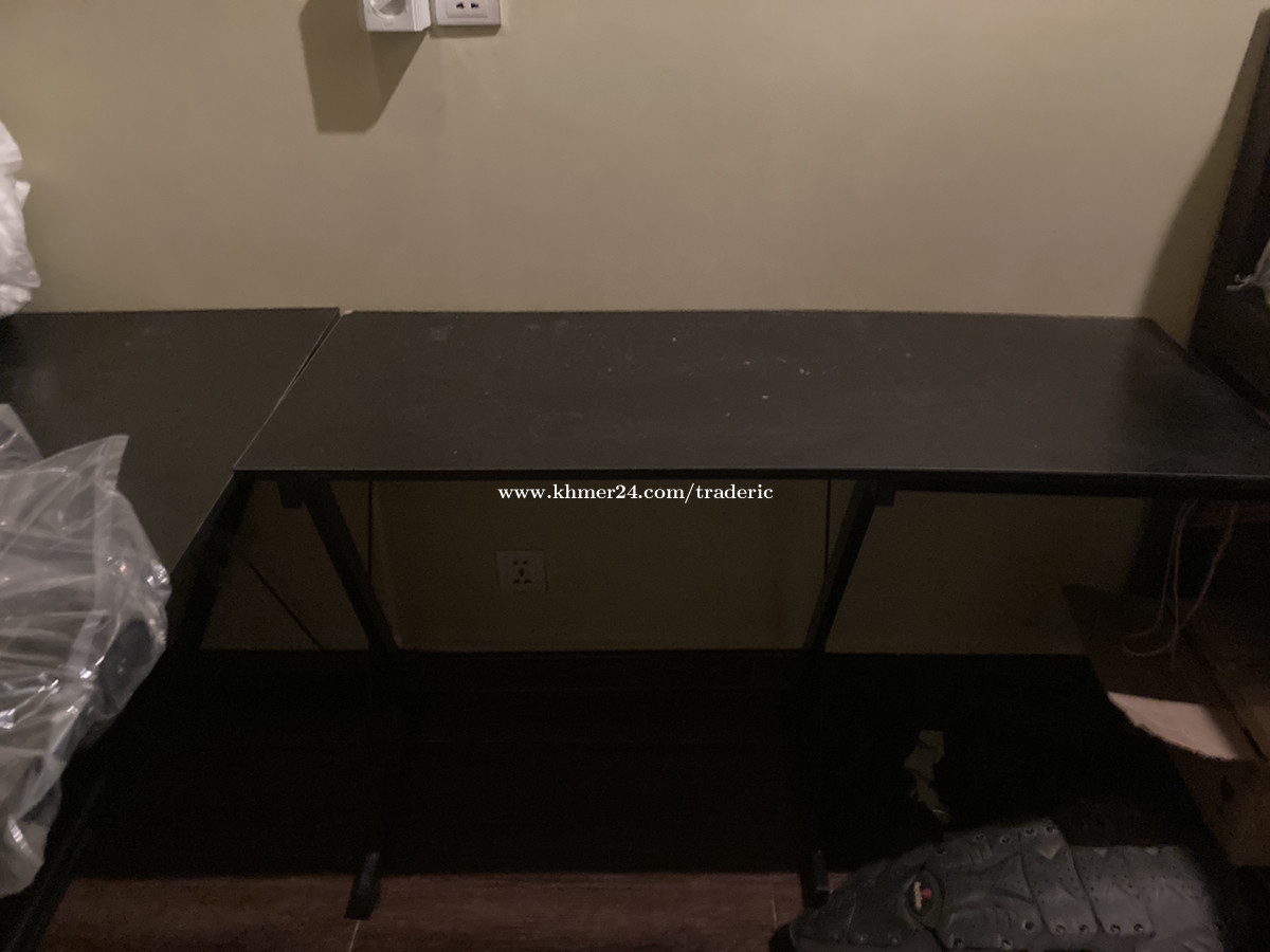 Computer desk in Phnom Penh, Cambodia on