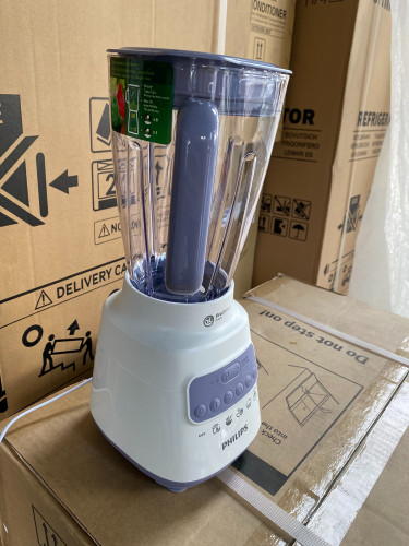 PHILLIPS HD2221 ម៉ាស៊ីនកិនទឹកក្រឡុកថ្មី កែវជរ័,New Blender 600W)