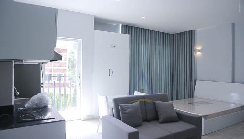 BKK2 area | Modern Studio apartment with lift for rent closed BKK1