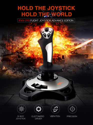 PXN 2113 Flight Stick Joystick Controller Game Pad for Windows XP/Vista/7/8/10 Flying