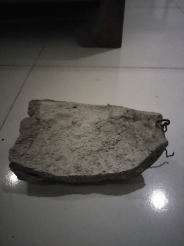 Guardian dog head, hangs on wall. Unique Khmer art.