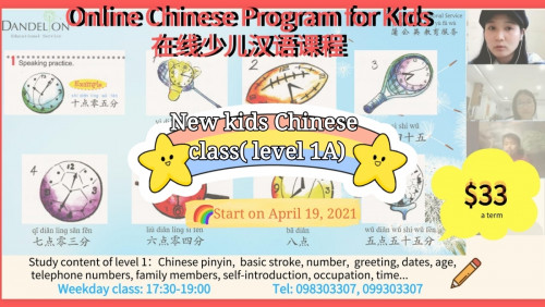 Online Chinese class for adults and kids