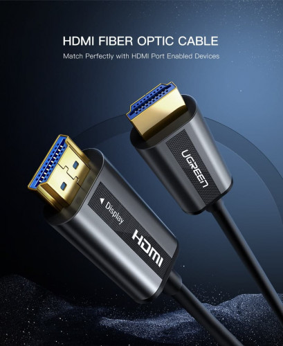 UGREEN HDMI 2.0 Zinc Alloy Optical Fiber Cable 10M - 100M 50216