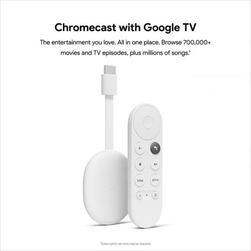 Chromecast with Google TV ឧបករណ៍មើលទូរទស្សន៍ជំនាន់ទី ៤ របស់ហ្គូហ្គោល
