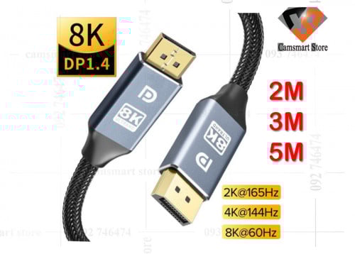 DisplayPort Cable 8K DP1.4 Splitter for Tablet HDTV Monitor Computer