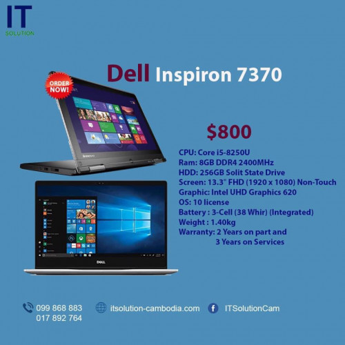 ហាងយើងខ្ញ៉ំមានលក់Dell គ្រប់ប្រភេទ ធន់ រឹងមាំ មានតម្លៃសមរម្យ និងមានគុណភាពខ្ពស់ សម្រាប់ប្រើប្រាស់លើការងារ និង ជំនួញផ្សេងៗ។