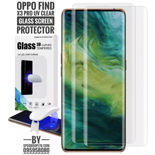 Oppo Find X3 pro UV clear glass screen protector Price 8 in Phnom Penh