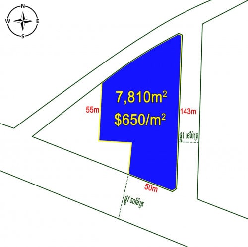 ដីលក់នៅដង្កោលើផ្លូវ50ម៉ែត្រ