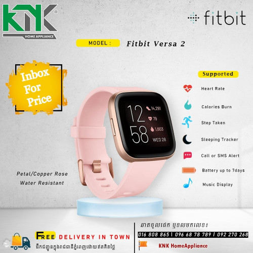 pink versa fitbit