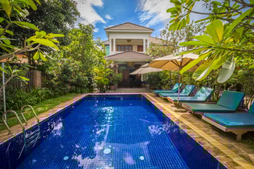 ផ្ទះវីឡាលក់ក្នុងក្រុងសៀមរាប-សាលាកំរើក/Villa for Sale in Krong Siem Reap-Sala kamreuk