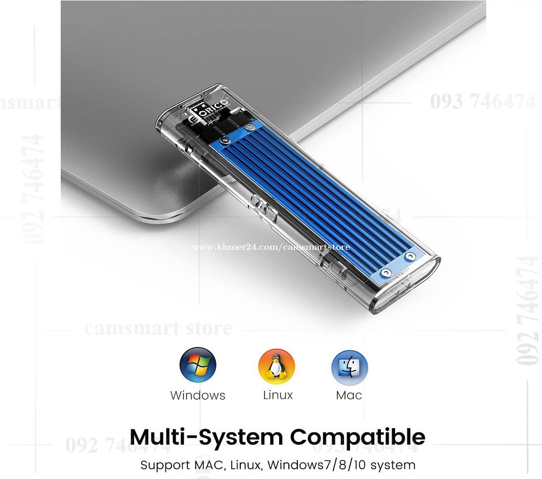 ORICO 10 in 1 USB HUB with M.2 NVMe SATA SSD Enclosure Docking