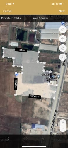 ដីមាស សំរាប់លក់ ជាប់ផ្លូវជាតិលេខ 3 ជិតផ្សារ ត្រាំខ្នារ