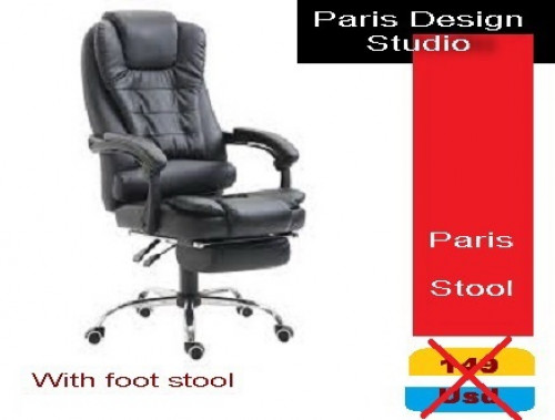 Paris Design Studio Boss Office Chair.Delivery-ការដឹកជញ្ជូនគ្រប់ទីកន្លែងនៅក្នុងប្រទេសកម្ពុជា។