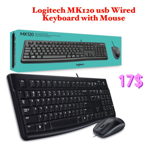 Logitech Keyboard and Mouse USB Wired