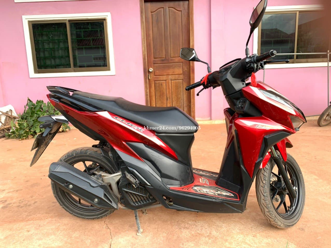 Honda Click 125 Cc Red In Siem Reap Cambodia On Khmer24 Com