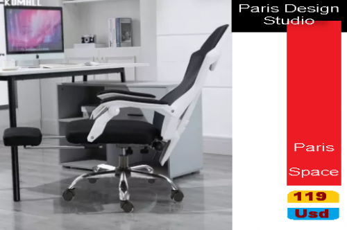 Paris Design Studio Office Gaming Chair.Delivery-ការដឹកជញ្ជូនគ្រប់ទីកន្លែងនៅក្នុងប្រទេសកម្ពុជា។