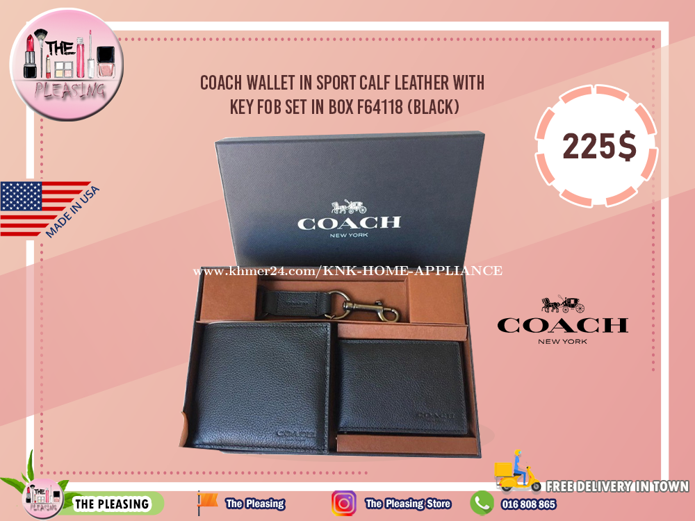 coach set wallet