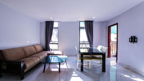 Cozy & Service apartment Fully furnished 2 bedrooms for rent at BKK1