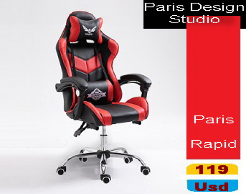 Paris Design Studio Gaming Chair.Delivery-ការដឹកជញ្ជូនគ្រប់ទីកន្លែងនៅក្នុងប្រទេសកម្ពុជា។