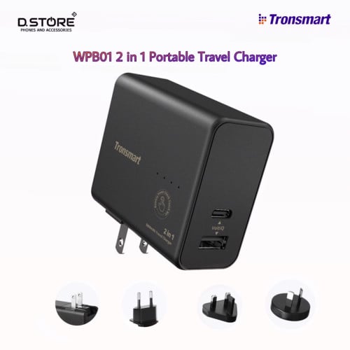 Tronsmart WPB01 12W & 5000mAh 2-in-1 Power Bank and Travel Charger