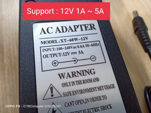 Adapter 12V ( 1~5A )