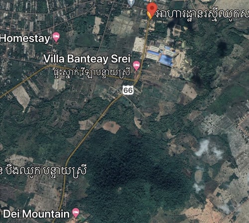 Land for sale on road 67 Banteaysrey