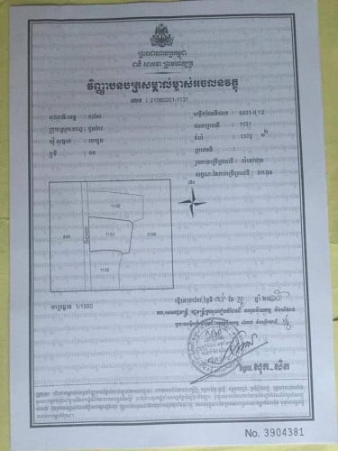 ដីលក់-មានផ្ទះត្រចៀកកាំស្រាប់ ទីរួមខេត្តតាកែវ (Land with Bird Nest House) Takeo Town