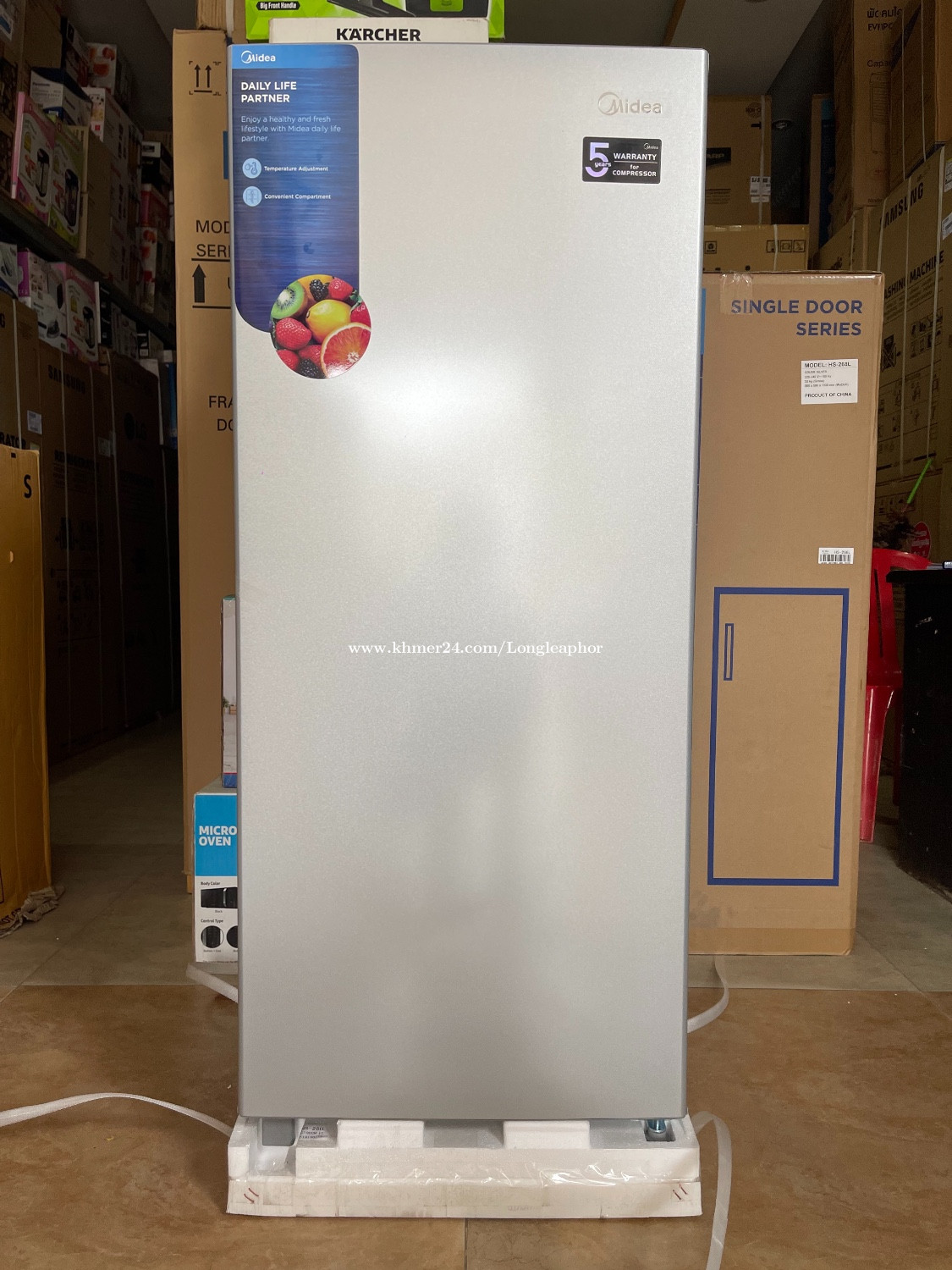 midea 268l fridge freezer