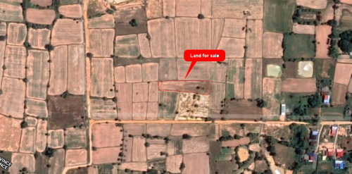 Land for Sale ដីលក់ 25គីឡូម៉ែត្រ ពីចោមចៅ ផ្លូវជាតិលេខ3  ​ប្លង់រឹង