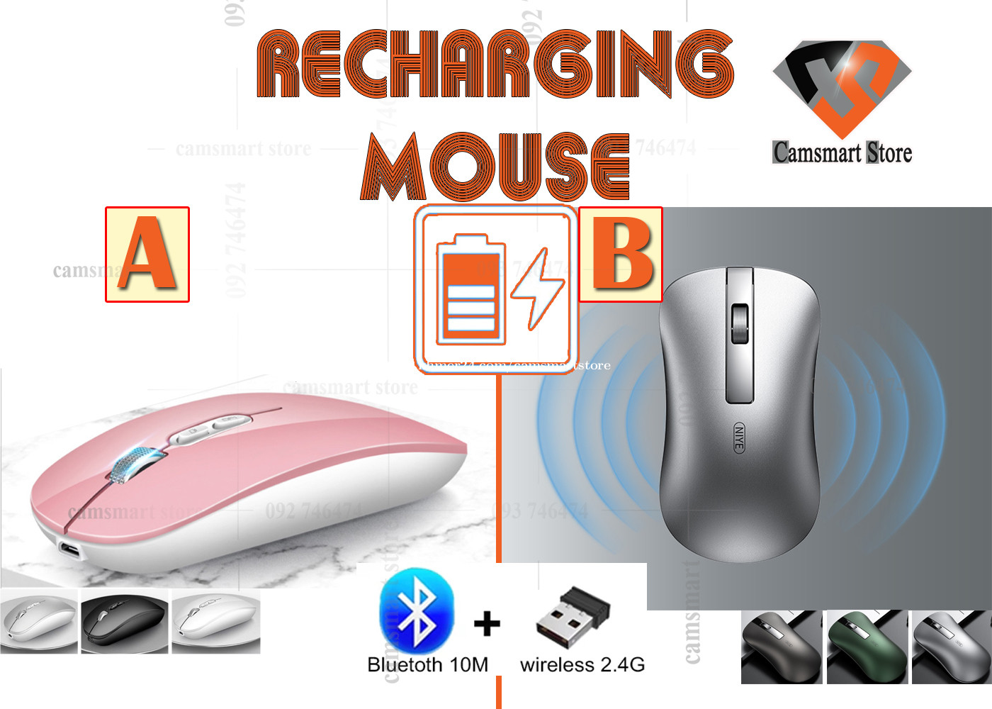 Hde slim bluetooth 3.0 wireless 2025 optical mouse w adjustable dpi