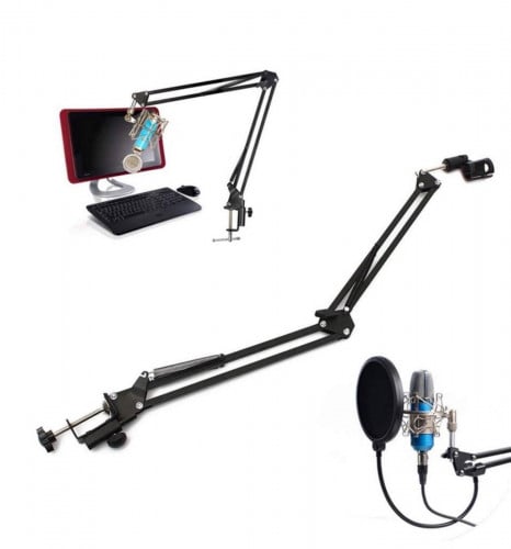 Microphone Table Stand ជេីងម៉ាយក្រូហ្វូនកៀបជាប់នឹង តុ