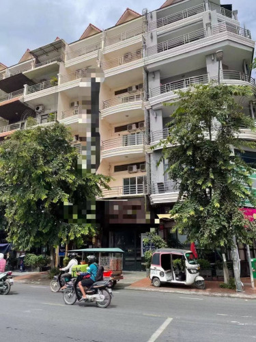 Hotel For Rent along River Side, Near Royal Palace, 07Floors, 35Rooms, 6,500$ Per Month
