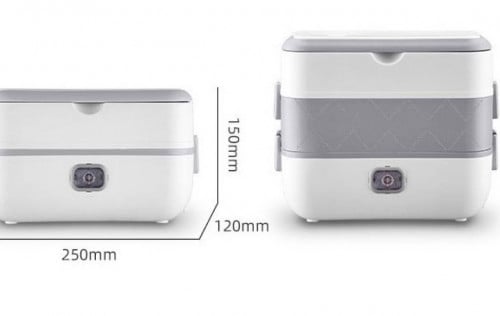 ចានស្រាក់អេទ្បិចត្រូនិចកំដៅម្ហូប អាហារដោយចរន្តភ្លេីង Electronic Lunch Box food warmer