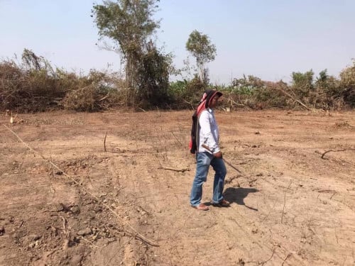 ដីលក់ 17 ហិកតា ប្លង់រឹង តម្លៃ $22,500/ហត  ចុះ500ម​ពីផ្លួវជាតិ 44