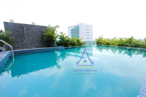 TK area | Modern apartment 2 bedrooms with gym and pool for rent near Thai Huot Market