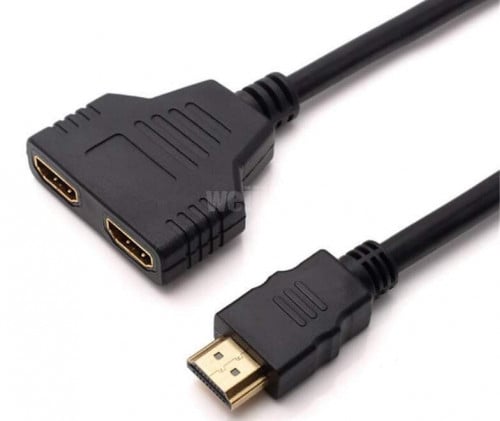 HDMI 1 Port Male to 2 Female Splitter