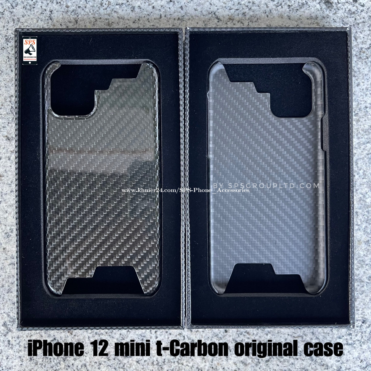 iPhone 12 mini Original T-Carbon Fiber case (Matte Black /Bright black )  price $25.00 in Phnom Penh, Cambodia - SPS Phone Accessories Store |  Khmer24.com