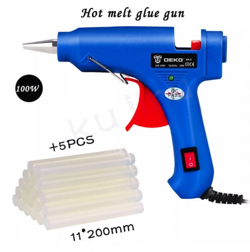 កាំភ្លេីង ផ្សា ជ័រទៀន ប្រេីសំរាប់ ផ្សា ឈេី ក្រណាត់ ប្ល្រាស្ទីក សេរ៉ាមិច លោហះ Candle Glue Gun