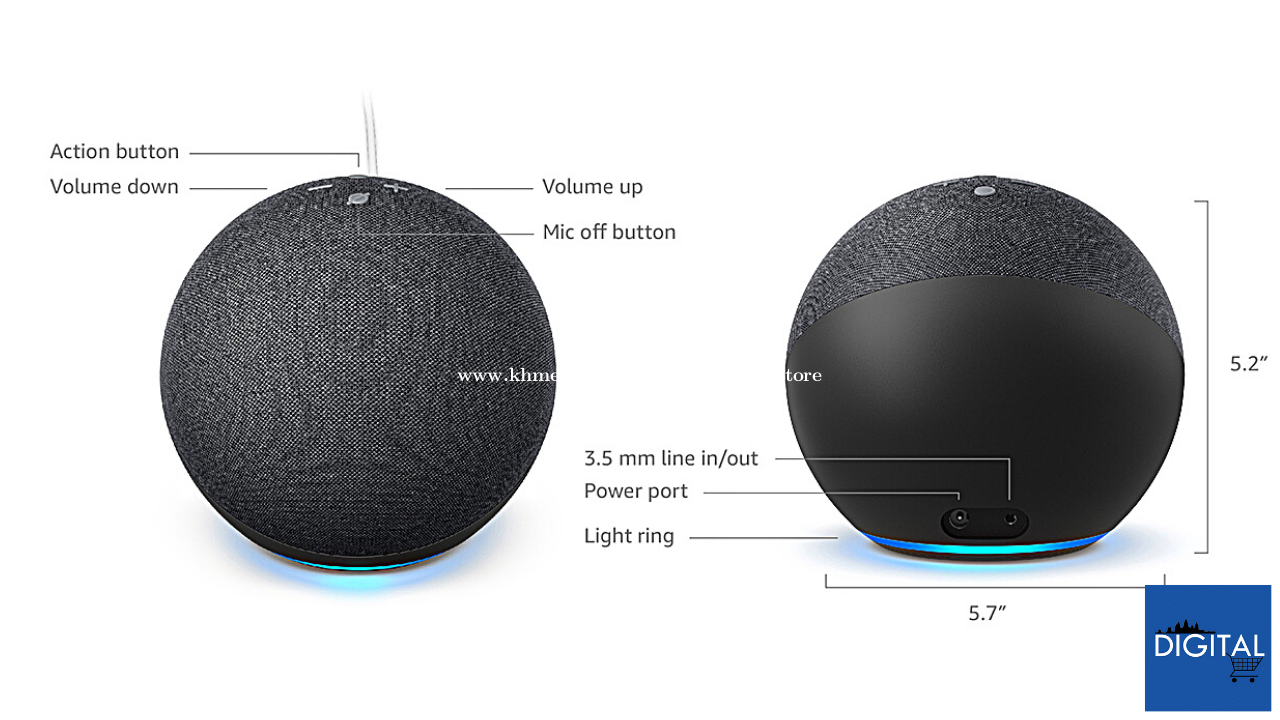 Echo (4th Gen) With premium sound, smart home hub, and
