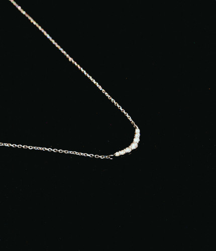 K10WG, Diamond Necklace made in Japan 846