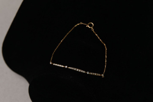 K18YG, Diamond Bracelet made in Japan 387