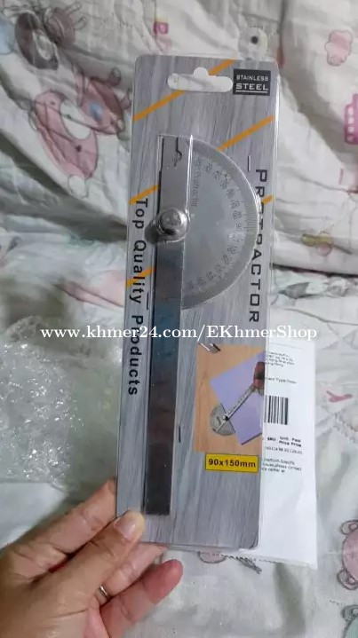 0-180 Degree Angle Ruler 90X150mm Angle Finder Goniometer Stainless Steel  Protractor - China Protractor, Angle Ruler