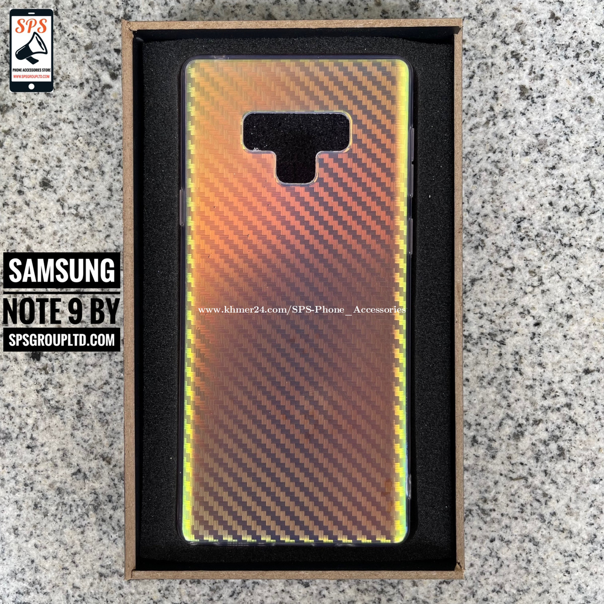 Samsung Galaxy Note 9 សំបកទូរស័ព្ទ Hybrid carbon ប្រែពណ៍ price $4 in Phnom  Penh, Cambodia - SPS Phone Accessories Store 