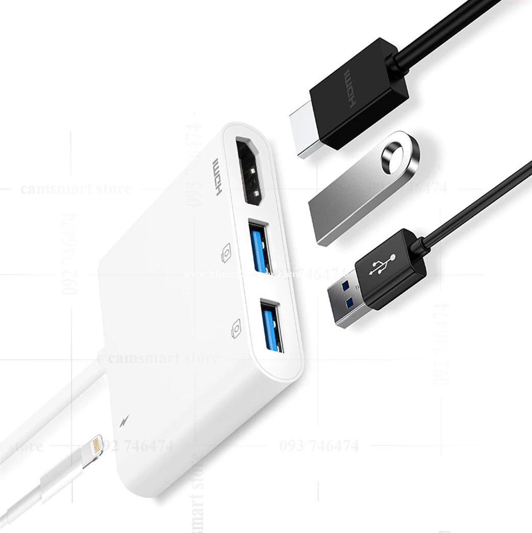  [Apple MFi Certified]Lightning to HDMI,Lightning to