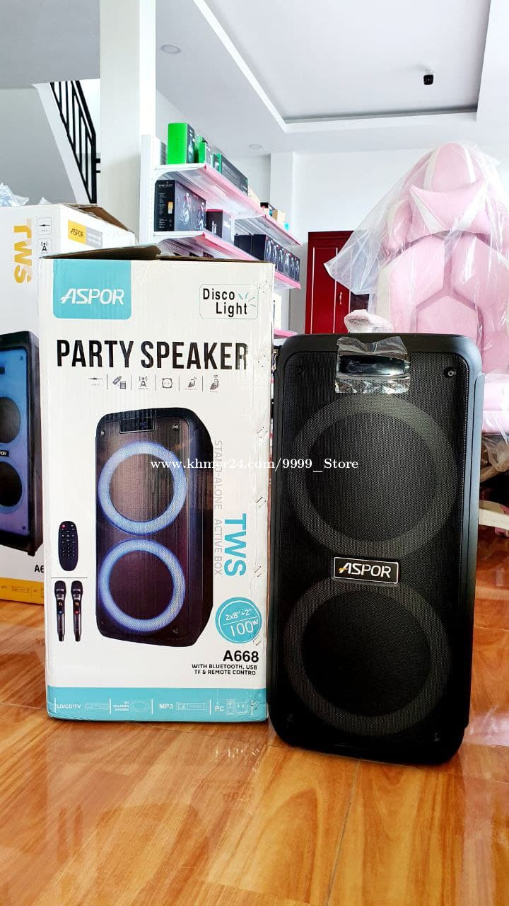 aspor party speaker a668