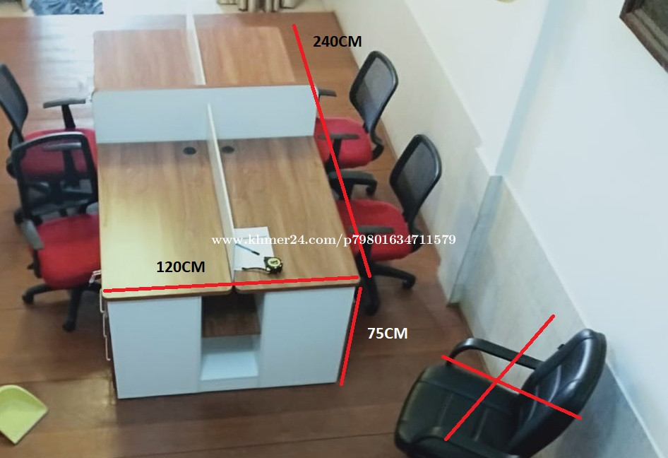 តុការិយាល័យ តុធ្វើការ Office Table for Sale Full Set Second hand in