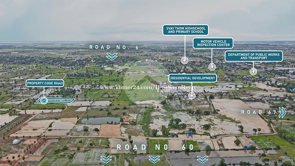 IPS Cambodia 2,660m² Land for Sale Bakong / ដីទំហំ 2,660 ម²