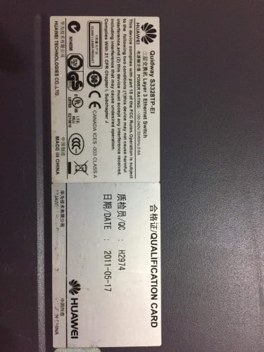 Layer 3 Ethnet Switch Hauwei Quidway S3328TP-EI