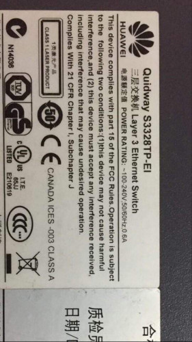 Layer 3 Ethnet Switch Hauwei Quidway S3328TP-EI